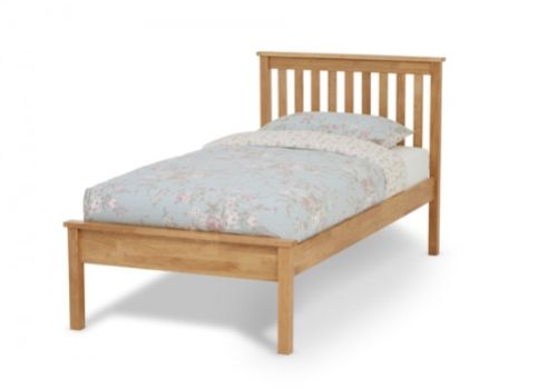 Serene Heather 3ft Single Wooden Bed Frame In Honey Oak