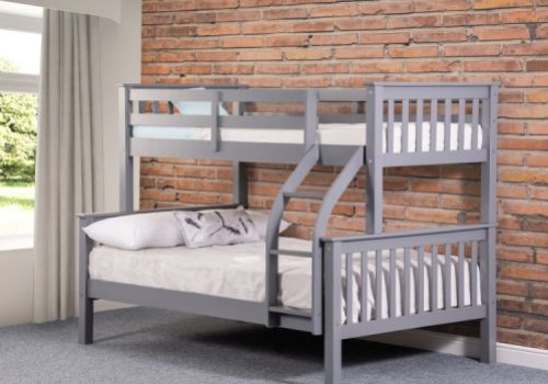 Sweet Dreams Connor Triple Sleeper Bunk Bed In Grey