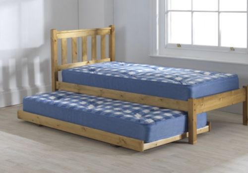 Friendship Mill Shaker 3ft Single Pine Wooden Guest Bed Frame