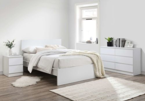 Birlea Oslo White 4ft6 Double Bed Frame