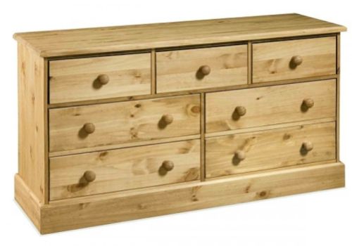Core Cotswold 3 + 4 Drawer Pine Chest