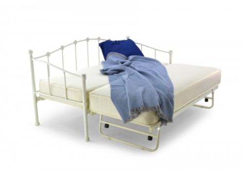 Metal Beds Paris 3ft (90cm) Single Underbed White Bed Frame