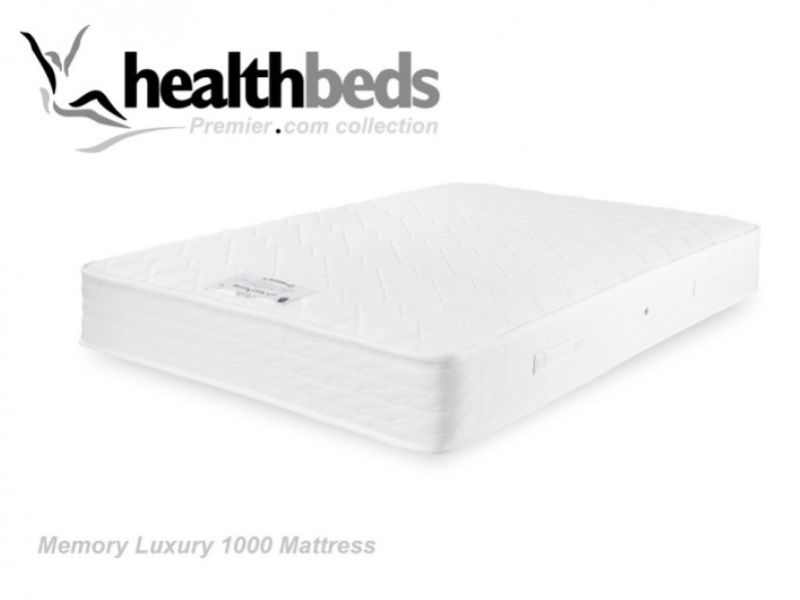 Healthbeds Memory Luxury 1000 2ft6 Small Single Bed