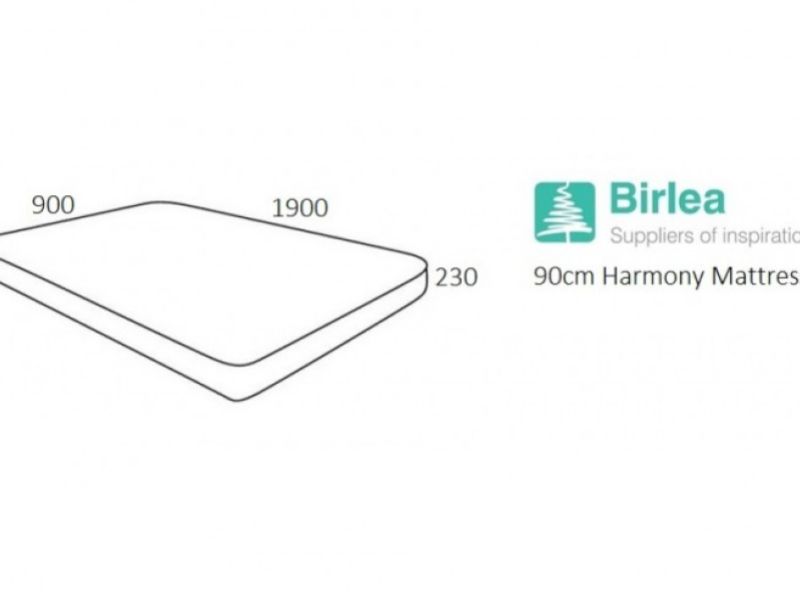 Birlea Harmony 3ft Single Memory Foam Mattress BUNDLE DEAL