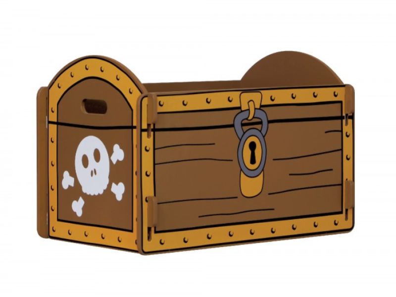 Kidsaw Pirate Treasure Chest Toy Box