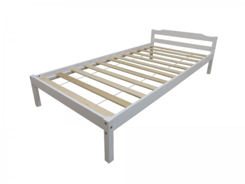 Kidsaw Levi 3ft Single White Wooden Bed Frame