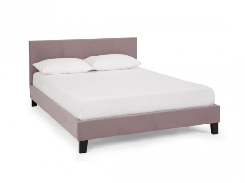 Serene Evelyn 4ft Small Double Lavender Fabric Bed Frame