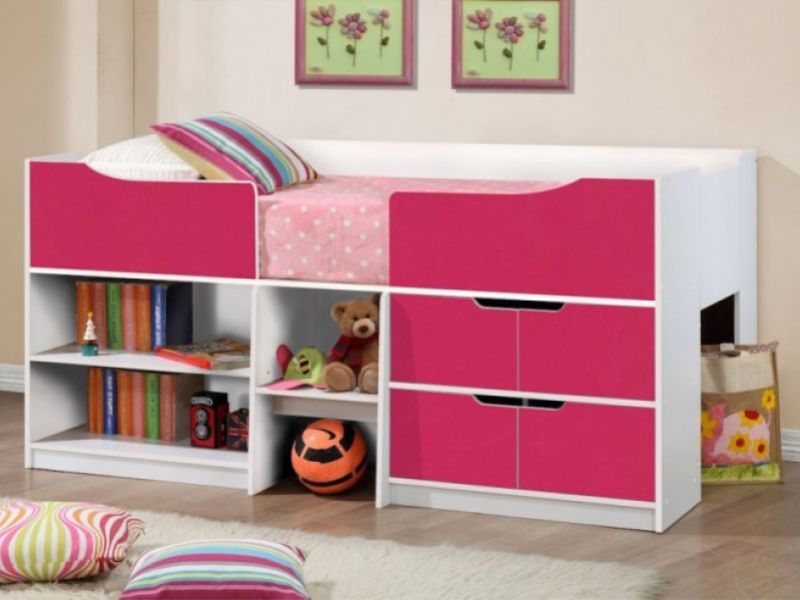 Birlea Paddington Cabin Bed White and Pink