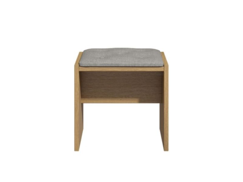 KT Moda Cashmere And Elm Dressing Table Stool