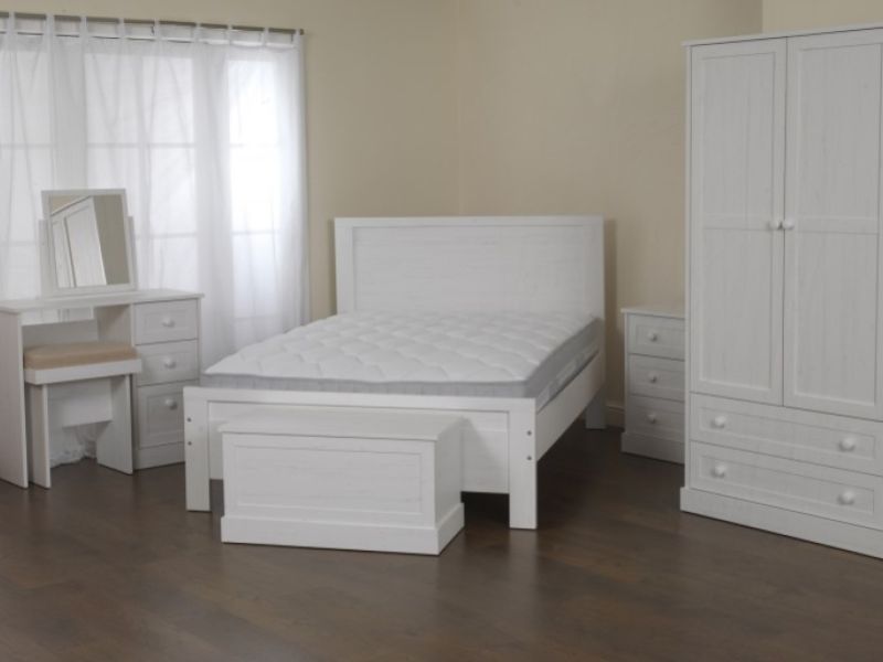 Sweet Dreams Asia 5ft Kingsize White Wooden Bed Frame