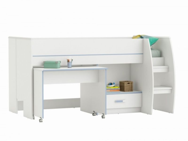 Flair Furnishings Switch Blue Or Pink Mid Sleeper Bed
