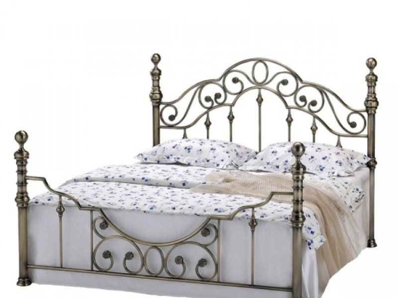 Sleep Design Canterbury 4ft6 Double Brass Metal Bed Frame