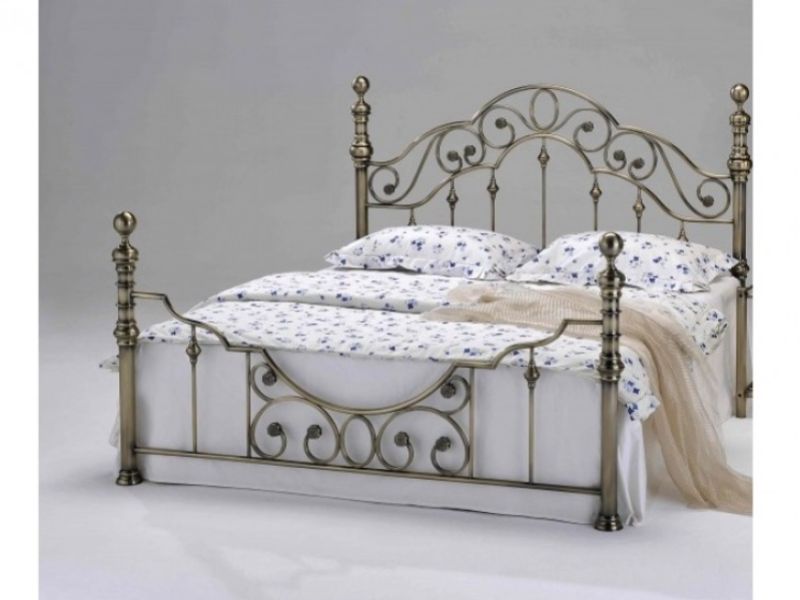 Sleep Design Canterbury 4ft6 Double Brass Metal Bed Frame