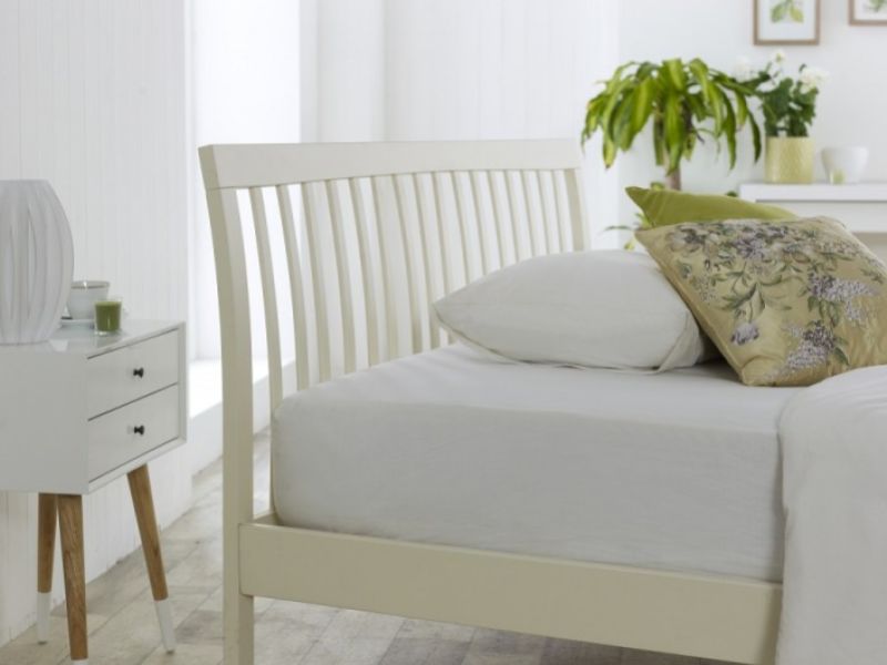 Limelight Ananke 4ft Small Double Butter Milk Wooden Bed Frame