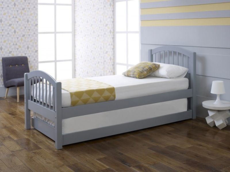 Limelight Despina 3ft  Single Grey Wooden Bed With Guest Bed Frame