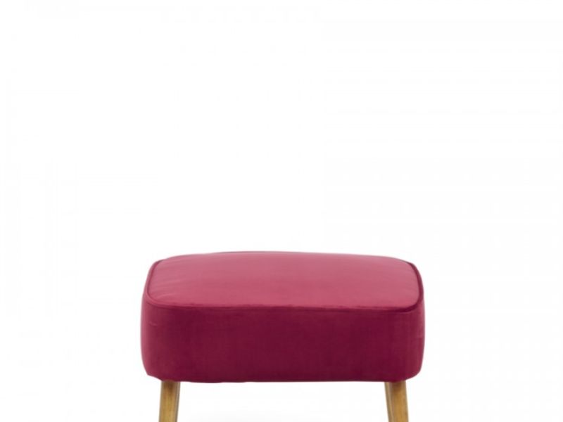 Serene Prestwick Ruby Fabric Chair And Stool