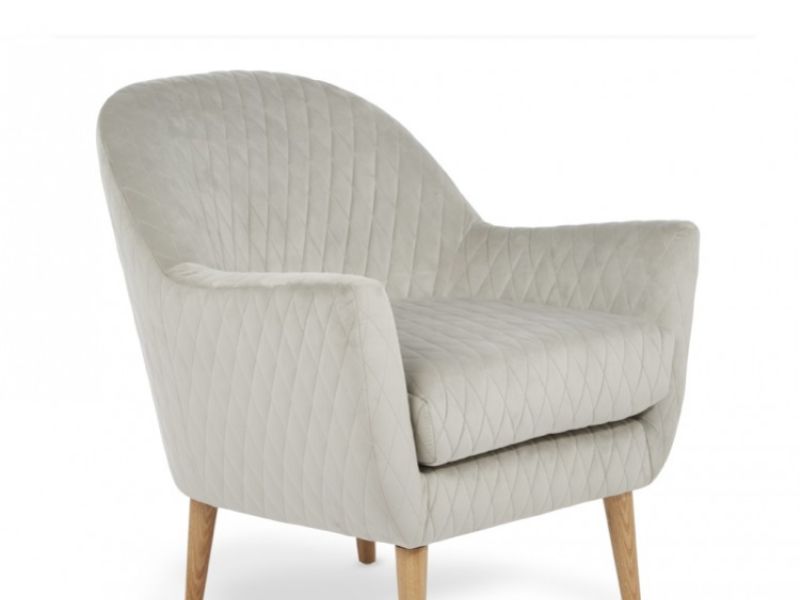 Serene Hamilton Silver Fabric Tub Chair
