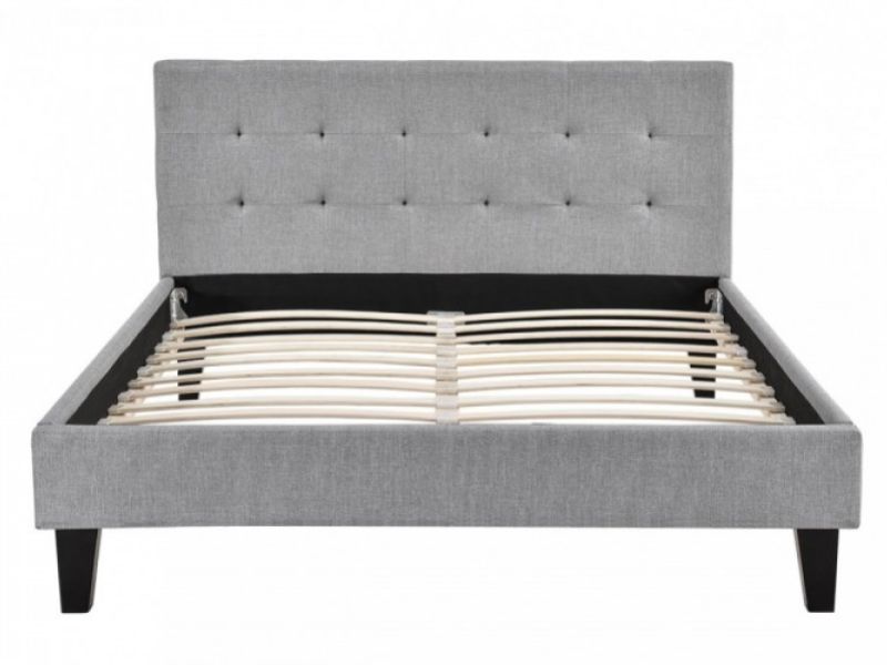 Sleep Design Blenheim 5ft Kingsize Grey Fabric Bed Frame