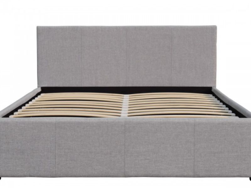 Sleep Design Richmond 5ft Kingsize Grey Fabric Ottoman Bed Frame