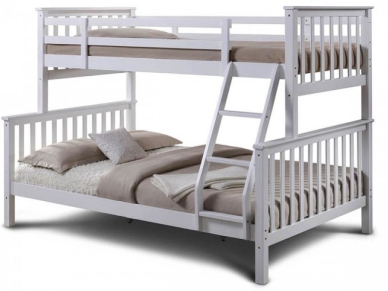 Sleep Design Oscar White Wooden Triple Sleeper Bed