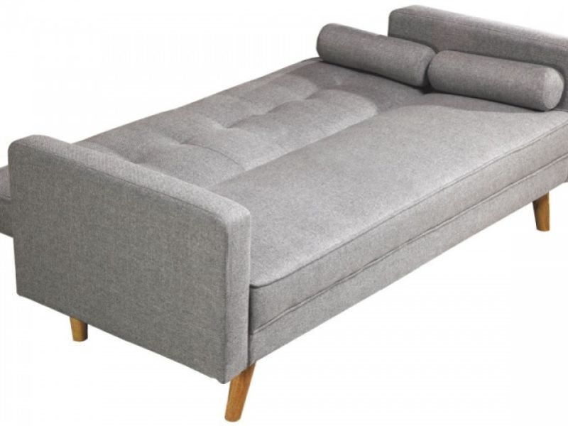 Sleep Design Boston Grey Fabric Sofa Bed