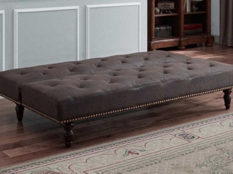 Sleep Design Charles Brown Faux Suede Sofa Bed