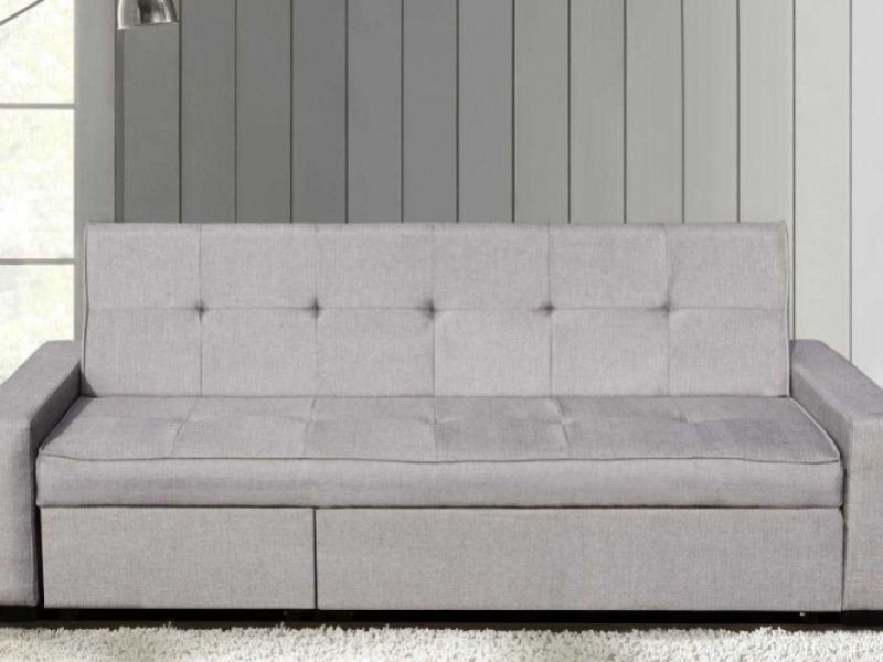 Sleep Design Seattle Grey Fabric Sofa Bed