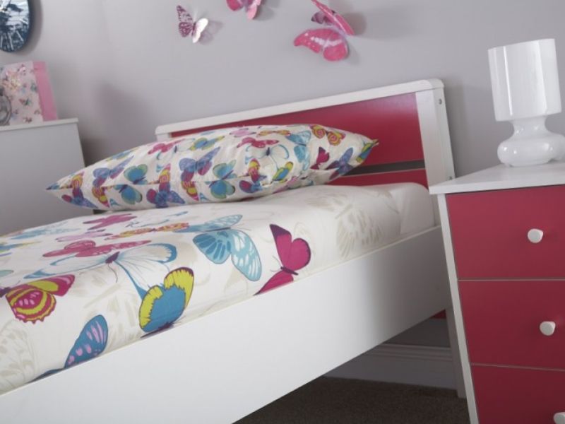GFW Miami Pink 5 Piece Bedroom Furniture Set