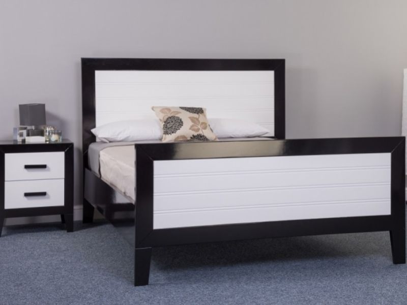 Sweet Dreams Mode 4ft6 Double Black And White Bed Frame