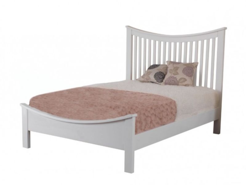 Sweet Dreams Spruce 5ft Kingsize White Wooden Bed Frame