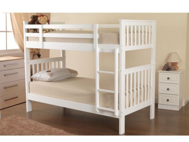 Sweet Dreams Marvel White Wooden Bunk Bed