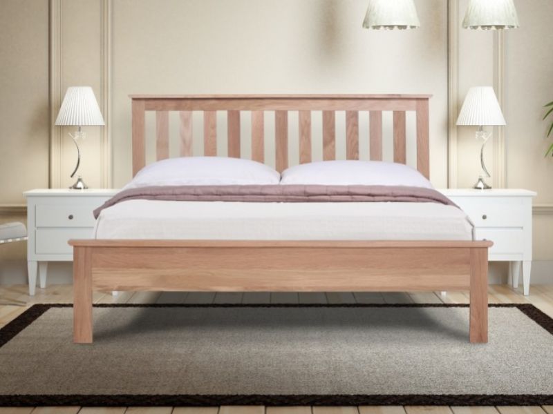Emporia Oakland 4ft Small Double Solid Oak Bed Frame