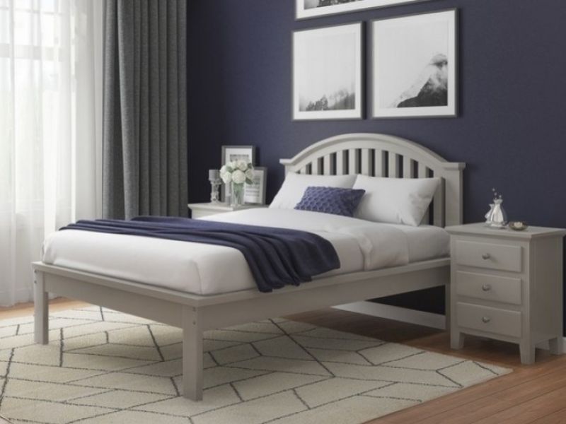 Flair Furnishings Justin 4ft6 Double Grey Wooden Bed Frame