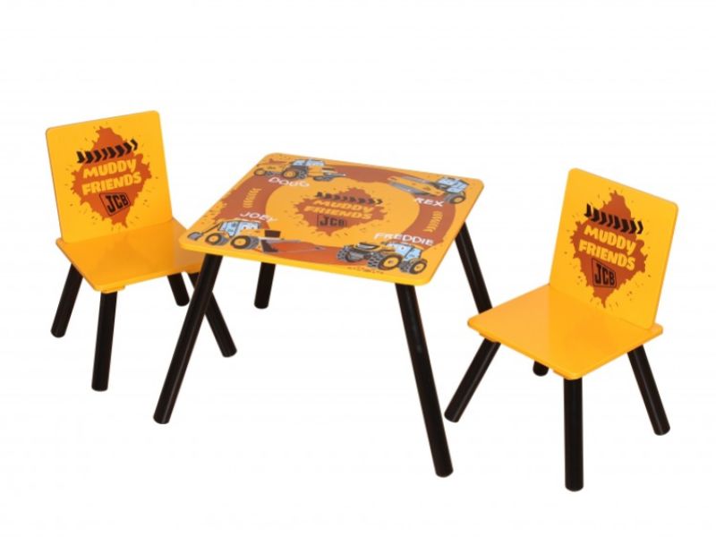 Kidsaw JCB Muddy Friends Table And Chairs