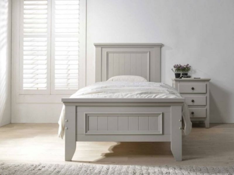 Flair Furnishings Joseph 3ft Single Grey Wooden Bed Frame