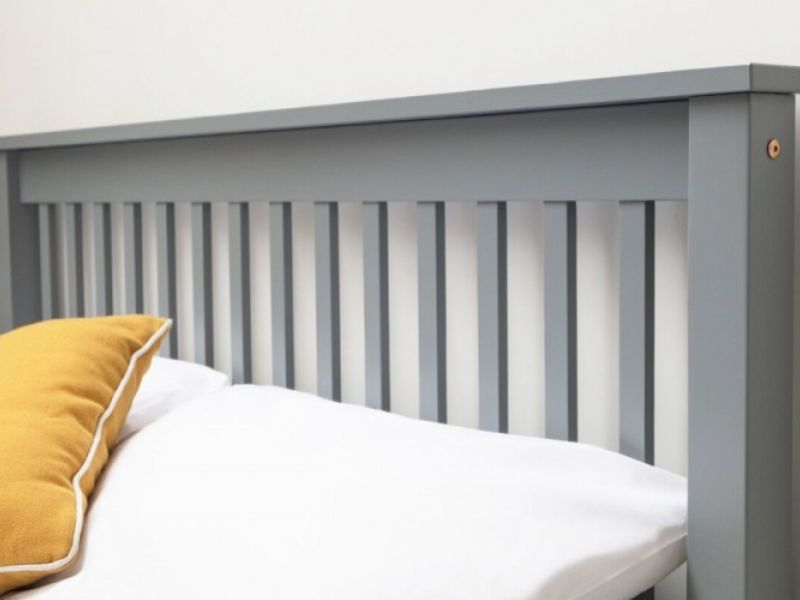 Sleep Design Adlington 4ft6 Double Grey Wooden Bed Frame