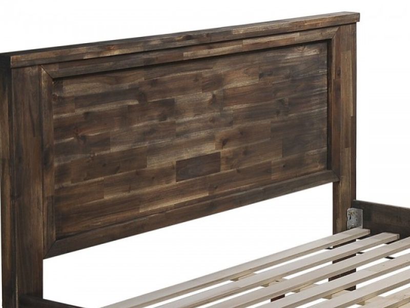Sleep Design Plumley 5ft Kingsize Teak Finish Wooden Bed Frame