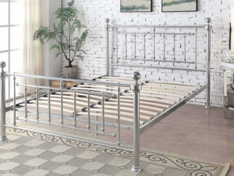 Sleep Design Cobham 5ft Kingsize Chrome Metal Bed Frame