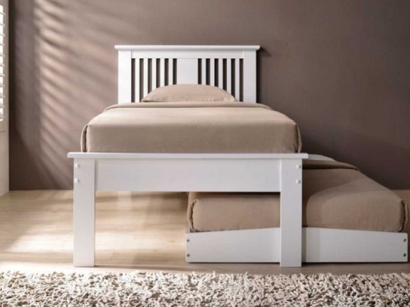 Sleep Design Malpas White Wooden Guest Bed
