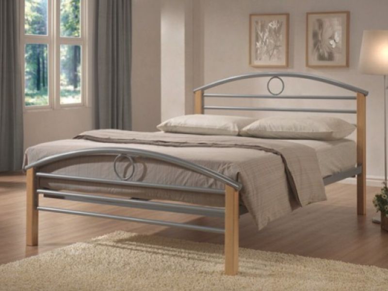 Limelight Pegasus 4ft Small Double Silver Metal Bed Frame