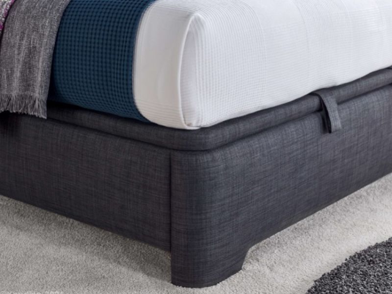 Kaydian Appleby 6ft Super Kingsize Slate Grey Fabric Ottoman Storage Bed