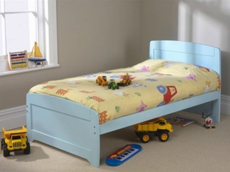 Friendship Mill Rainbow Blue Bed 3ft Single Wooden Bed Frame
