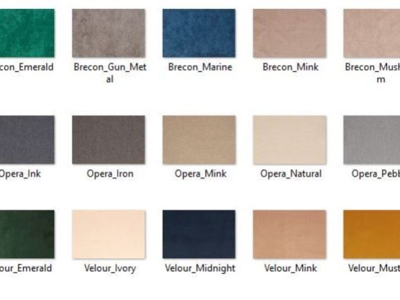 Serene Salisbury 5ft Kingsize Fabric Bed Frame (Choice Of Colours)