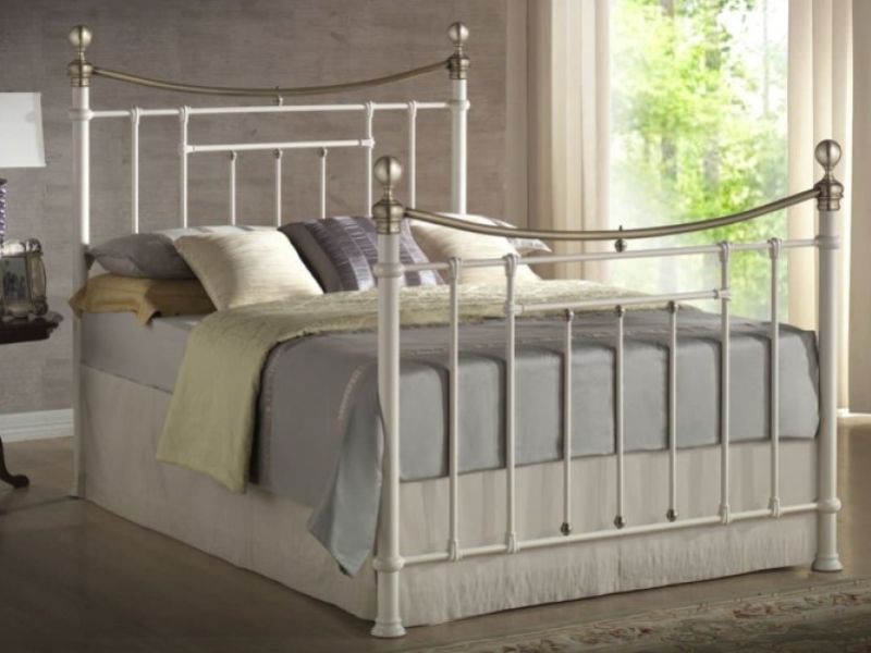 Birlea Bronte 5ft Kingsize Cream Metal Bed Frame