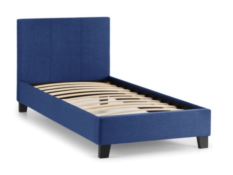 Julian Bowen Rialto 3ft Single Blue Fabric Bed Frame