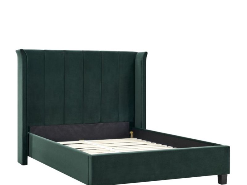 Limelight Polaris 4ft6 Double Emerald Green Fabric Bed Frame