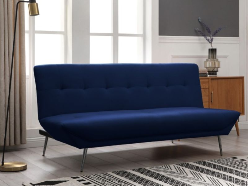 Limelight Astrid Sofa Bed In Navy Blue Fabric