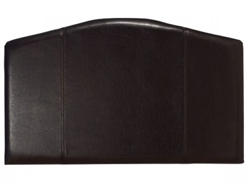 Serene Rosa 3ft Single Brown Faux Leather Headboard