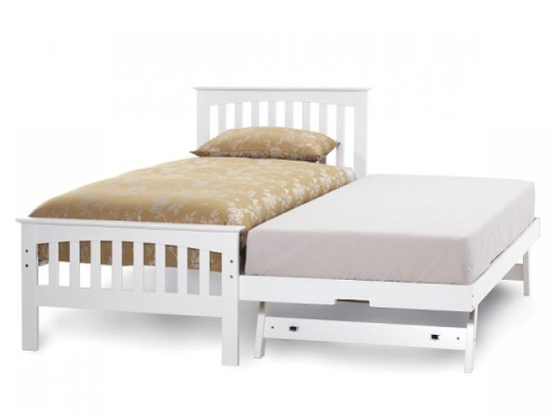 Serene Amelia 3ft Single White Wooden Guest Bed Frame