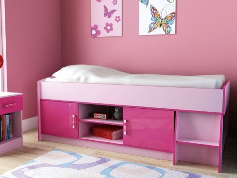 GFW Ottawa 2 Tones Gloss Pink Cabin Bed